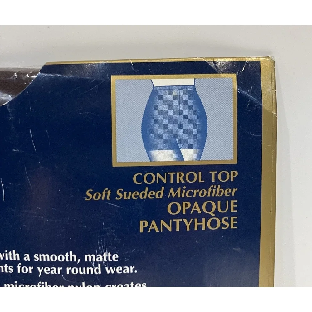 SEARS Nice Touch Opaque Soft Sueded Microfber Pantyhose Tall Chocolate Vtg NIP